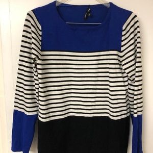 Cable and gauge striped top
